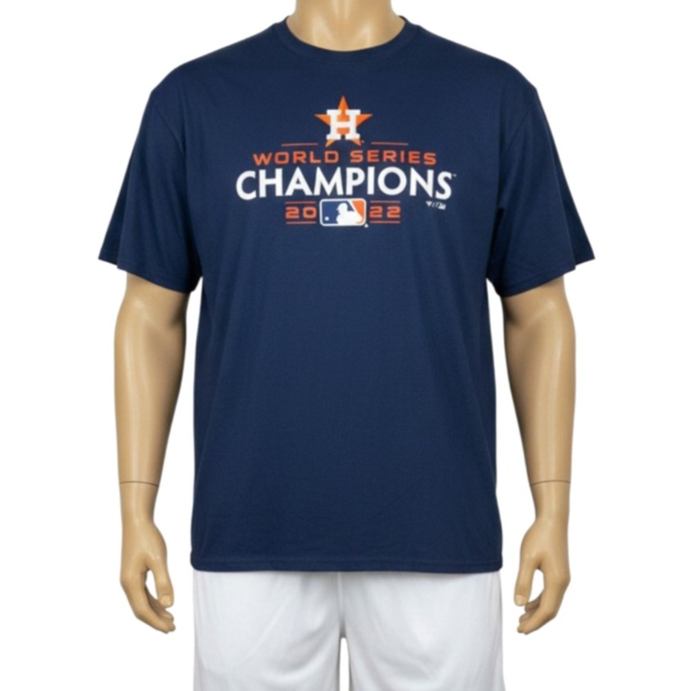 Houston Astros 2022 World Series Champions T-Shirt Men 2XL Navy Fanatics NWT